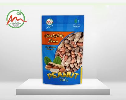 تصویر بادام زمینی 400گرمی ارگانیک